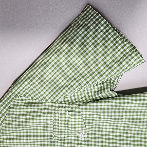 Duluth Trading Co. Mens short sleeve button down Large shirt Green - Picture 4 of 8